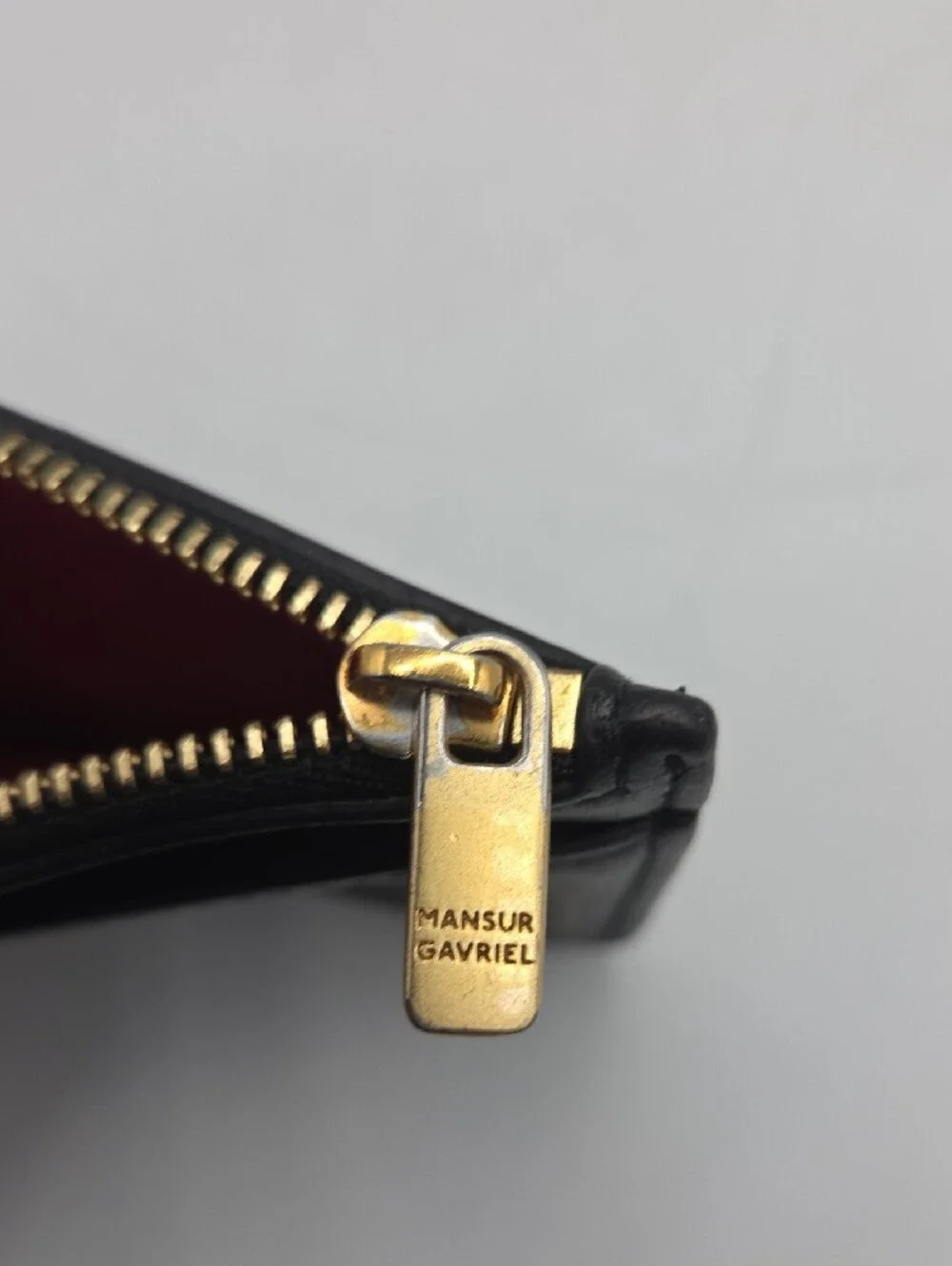 Mansur Gavriel Black Leather Card Wallet